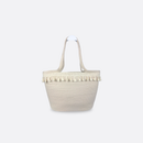 PANIER COTON NATUREL AVEC FRANGE