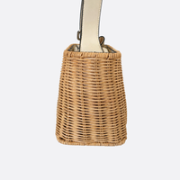 RIVIERA - Sac bandoulière rotin et cuir